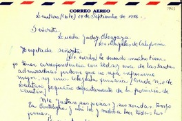 [Carta] 1946 sep. 24,Lautaro, Chile [a] Lucila Godoy Alcayaga, Los Angeles de California, [Estados Unidos]