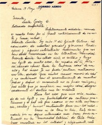 [Carta] 1947 mayo. 19, Calama [a] Lucila Godoy A