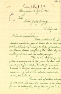 [Carta] 1947 ago. 18, Traiguén [Chile] [a] Lucila Godoy A., California