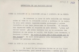 Entrevista en Las Naciones Unidas Entrevista en Las Naciones Unidas