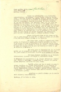 [Carta] 1948 jul. 17, Santiago, Chile [a] Lucila Godoy, Los Angeles, Estados Unidos