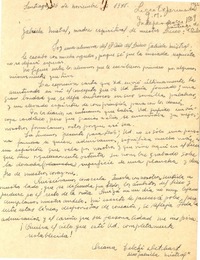 [Carta] 1948 nov. 26, Santiago, Chile [a] Gabriela Mistral
