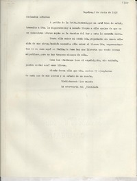 [Carta] 1952 jun. 9, Nápoles, [Italia] [a] Estimados señores