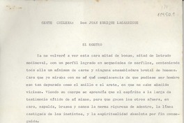 Gente chilena Don Juan Enrique Lagarrigue Gente chilena Don Juan Enrique Lagarrigue