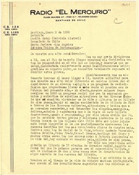 [Carta] 1950 ene. 3, Santiago, Chile [a] Gabriela Mistral, Santa Bárbara, Estados Unidos
