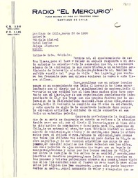 [Carta] 1950 mar. 20, Santiago, Chile [a] Gabriela Mistral, Jalapa, Veracruz, México