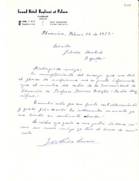 [Carta] 1951 feb. 19, Florencia [a] Gabriela Mistral, Rapallo