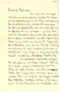 [Carta] 1951 mayo 17, Santiago, Chile [a] Gabriela [Mistral]