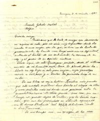 [Carta] 1950 nov. 3, Rancagua [a] Gabriela Mistral, Méjico