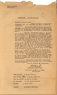 [Carta] 1951 mayo, Antofagasta, [Chile] [a] [Gabriela Mistral]