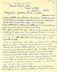[Carta] 1951 jun. 5, Santiago, [Chile] [a] Lucila Godoi [i.e. Godoy], Rapallo, Italia