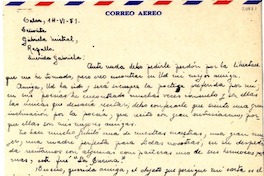 [Carta] 1951 jun. 14, Talca, [Chile] [a] Gabriela Mistral, Rapallo, [Italia]