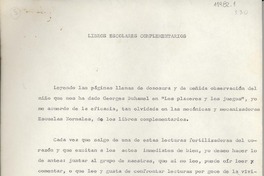 Libros escolares complementarios Libros escolares complementarios
