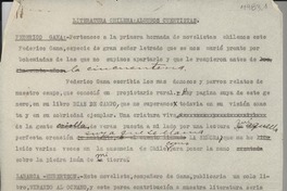 Literatura chilena : algunos cuentistas Literatura chilena : algunos cuentistas