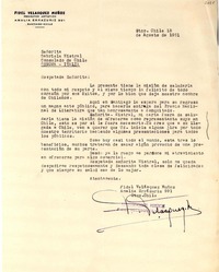 [Carta] 1951 ago. 18, Santiago, Chile [a] Gabriela Mistral, Genova, Italia