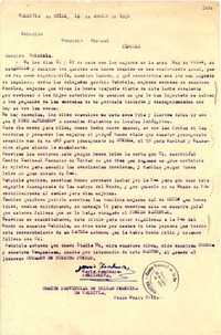 [Carta] 1951 ago. 18, Valdivia, Chile [a] Gabriela Mistral, Nápoles