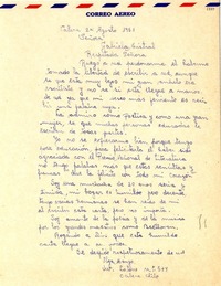 [Carta] 1951 ago. 24, Calera, [Chile] [a] Gabriela Mistral