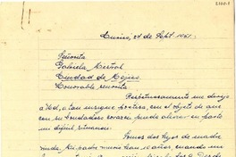 [Carta] 1951 sept. 27, Curicó [a] Gabriela Mistral, Ciudad de México