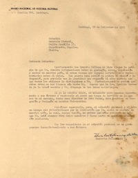 [Carta] 1951 sept. 28, Santiago [a] Gabriela Mistral, Nápoles, Italia