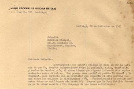 [Carta] 1951 sept. 28, Santiago [a] Gabriela Mistral, Nápoles, Italia