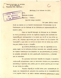 [Carta] 1952 feb. 3, Santiago [a] Gabriela Mistral, Nápoles, Italia