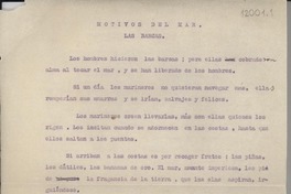 Motivos del mar : las barcas Motivos del mar : las barcas