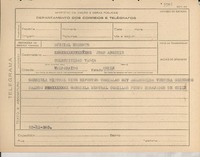 [Telegrama] 1945 nov. 23, [Brasil] [a] Juan Abóitiz, Valparaíso, Chile