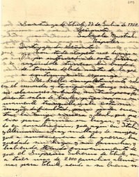 [Carta] 1952 jul. 27, Santiago, Chile [a] Gabriela Mistral, Nápoles