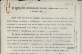 La poesía popular del portorriqueño Llorens Torres : universidad y letras La poesía popular del portorriqueño Llorens Torres : universidad y letras