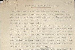 Recado sobre Michoacán y un criollo Recado sobre Michoacán y un criollo