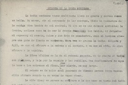 Silueta de la india mexicana Silueta de la india mexicana