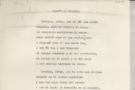 Acción de gracias Acción de gracias