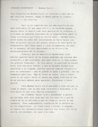 (Recados quincenales : Madame Curie) (Recados quincenales : Madame Curie)