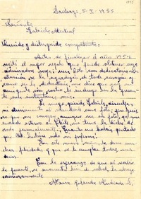 [Carta] 1955 ene. 5, Santiago [a] Gabriela Mistral