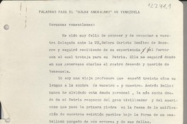 Palabras para el hogar americano en Venezuela Palabras para el hogar americano en Venezuela