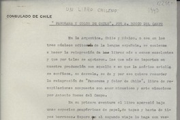 Un libro chileno : "Panorama y color de Chile", por A. Rocco del Campo Un libro chileno : "Panorama y color de Chile", por A. Rocco del Campo