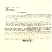 [Carta] 1957 ene. 7, Santiago [a] Juan González M., Nueva York
