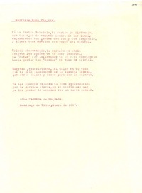 [Carta] 1957 ene., Santiago, Chile [a] Gabriela Mistral