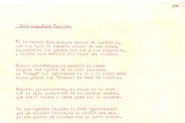 [Carta] 1957 ene., Santiago, Chile [a] Gabriela Mistral