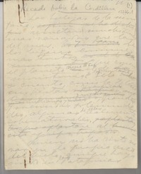 Recado sobre la cordillera Recado sobre la cordillera
