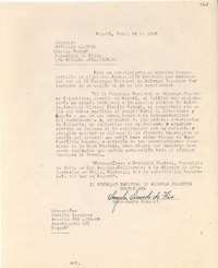 [Carta] 1946 jun. 28, Bogotá, [Colombia] [a] Gabriela Mistral, Los Angeles, California
