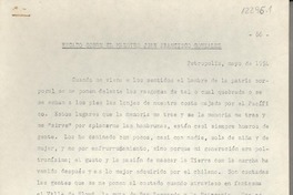 Recado sobre el maestro Juan Francisco González Recado sobre el maestro Juan Francisco González
