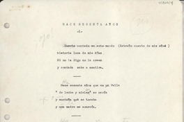 Hace sesenta años Hace sesenta años