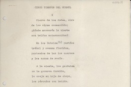 Cinco tiempos del huemul Cinco tiempos del huemul