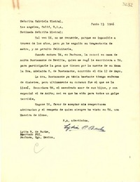 [Carta] 1946 jun. 13, México [a] Gabriela Mistral