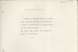 El mediodía El mediodía