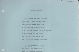 Mesa ofendida Mesa ofendida