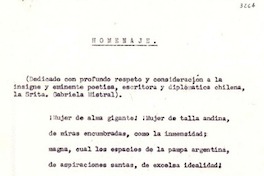 [Poema] Homenaje
