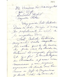 [Carta] 1951 mayo 19, H. Veracruz, [México] [a] Gabriela Mistral, Rapallo, Italia