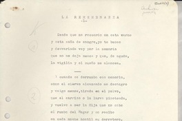 La remembranza La remembranza